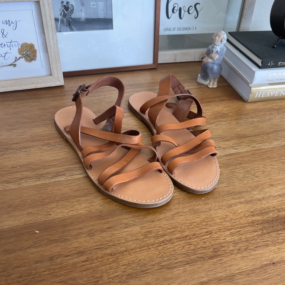 Madewell boardwalk sandals.